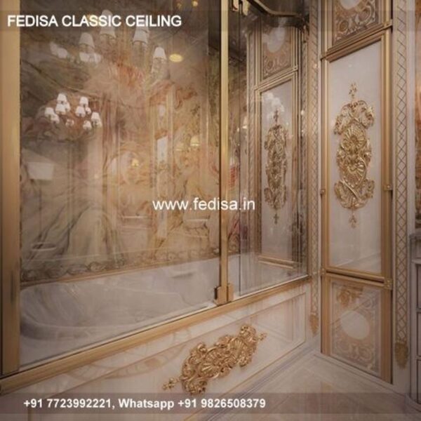 Classical False Ceiling Cost Luxury Pop Border Patti