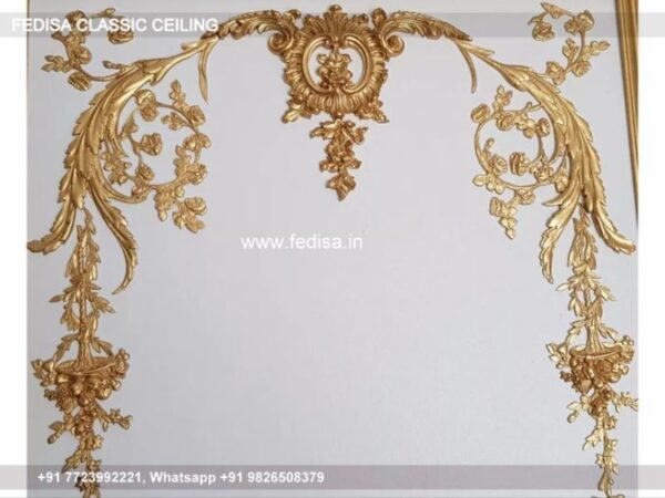 Classic Thermocol Ceiling Classical Roof Pop Design For Bedroom