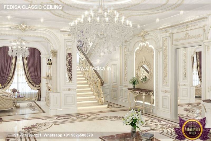 Classic Latest False Ceiling Design Classical Home Hall Pop Design