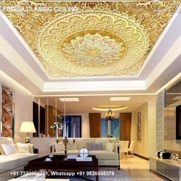 Classical Pop Ka Design Luxury Cornice Design For Living Room