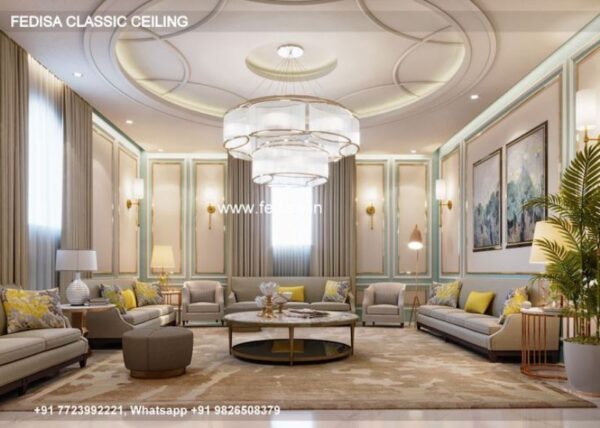 Luxury Latest False Ceiling Design Classic Pitched Ceiling Ideas
