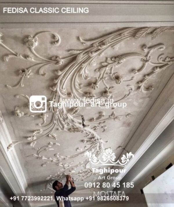 Classical Fall Ceiling Design For Hall With Two Fans Luxury For Ceiling Color Design