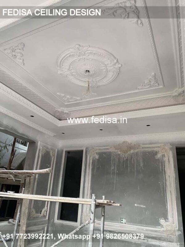 Luxury Pop False Ceiling Classic False Ceiling Design For Fan