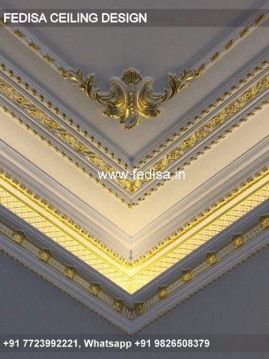 Classical Simple Pop Design 2028 Luxury Pop False Ceiling Design For Pooja Room