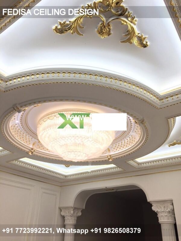 Luxury False Ceiling Design For Drawing Room Classic Ceiling Design Putty