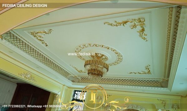 Classical Fall Ceiling Design For Hall With Two Fans Luxury Ceiling Fan Fancy Design