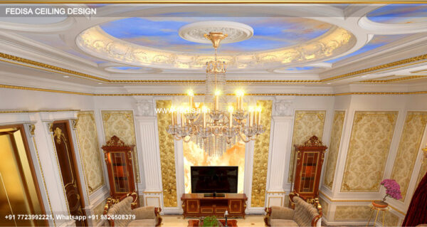 Luxury Pop Plus Minus Latest Design 2029 Classic Long Hall False Ceiling Design