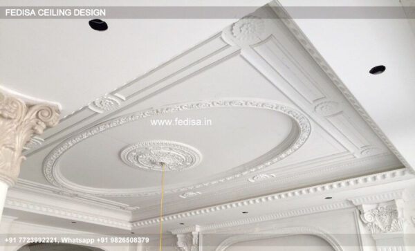 Classical Gypsum False Ceiling Luxury Pop Design For Hall 12x12