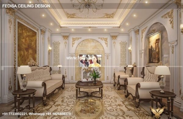 Luxury Pvc False Ceiling Cost Per Square Feet Classic Roof Pop Color Design