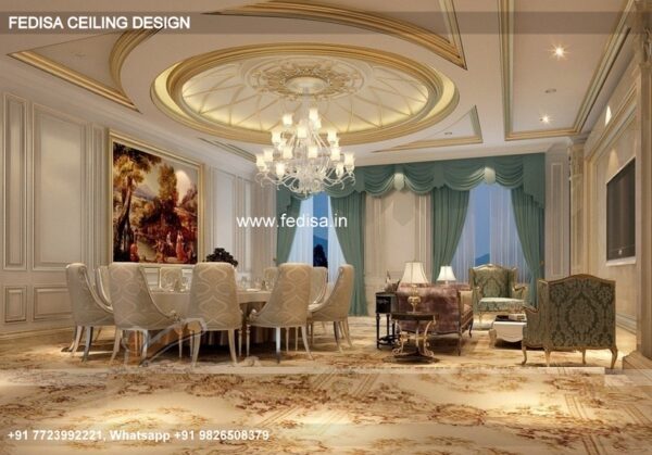 Luxury False Ceiling For Living Room Classic Roof Pvc Panel Design