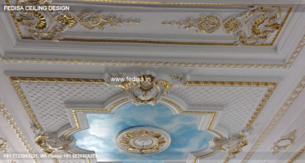 Classical Pop Wall Design Luxury Bedroom Cove Light Ceiling Design