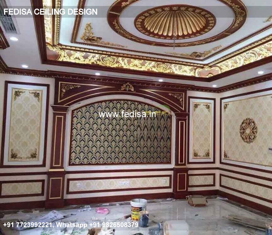 Classic Best Pop Design For Hall Classical Ceiling Fiber Design