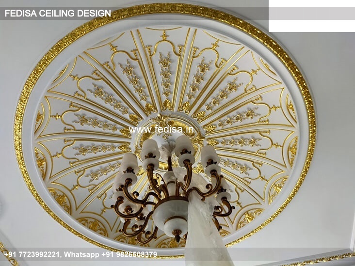 Classic False Ceiling Design For Hall With Two Fans Classical Fall Ceiling Design With Two Fans