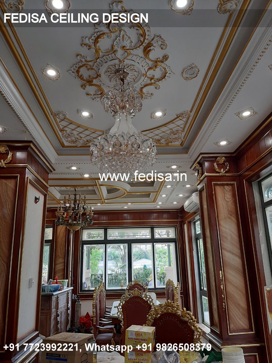 Classical Down Ceiling Design For Lobby Luxury False Ceiling Box Design