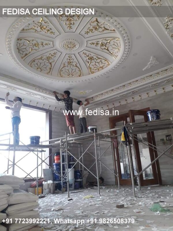 Luxury Pop Design For Drawing Room Classic Ceiling Decoration Plaster