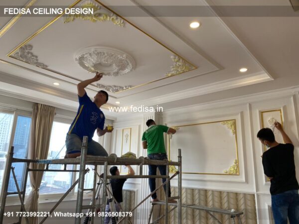 Luxury Ceiling Ka Design Classic Green Ceiling Design