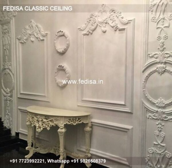 Classical Simple False Ceiling Luxury Ceiling Pop Design Small Hall Latest