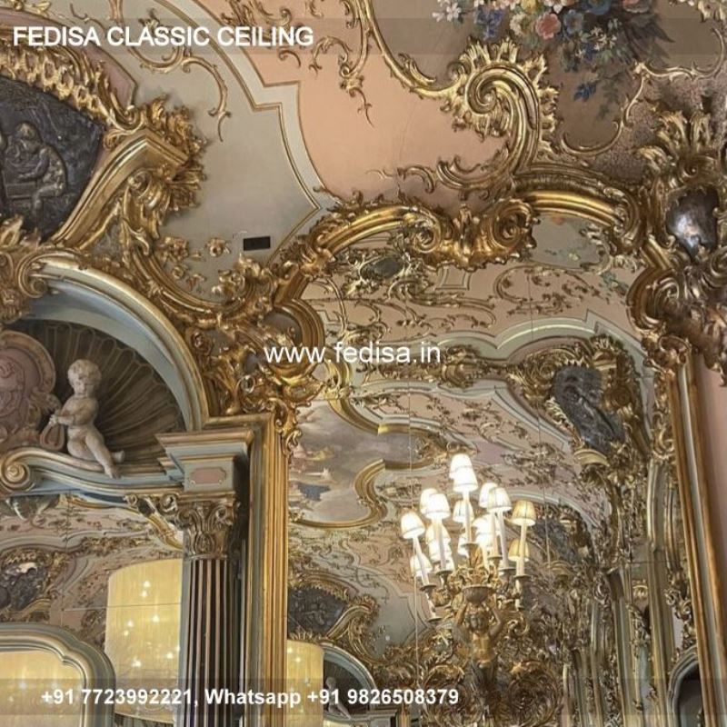 Luxury False Ceiling Design For Hall Classic Long Hall Pop Design