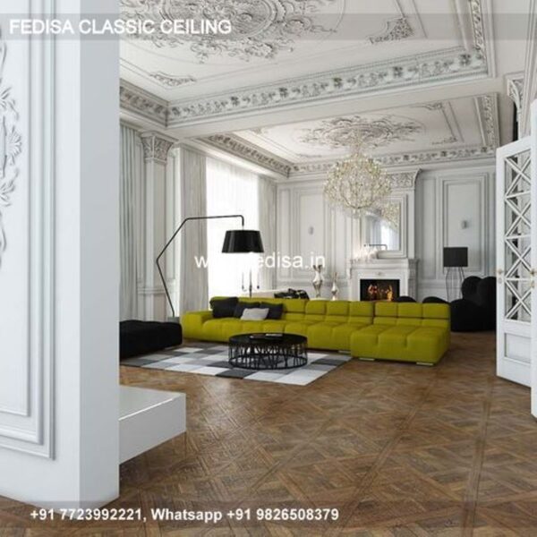 Classic Ceiling Pop Design Small Hall Classical Room Roof Decoration
