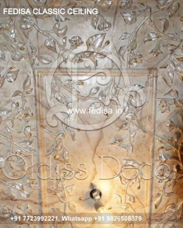 Classical Pop Dizain Luxury Pvc Room Ceiling Design