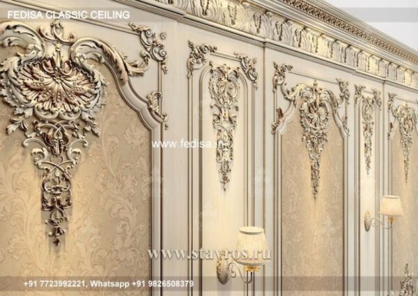 Classic Latest Pop Design For Hall Classical Staircase False Ceiling Design