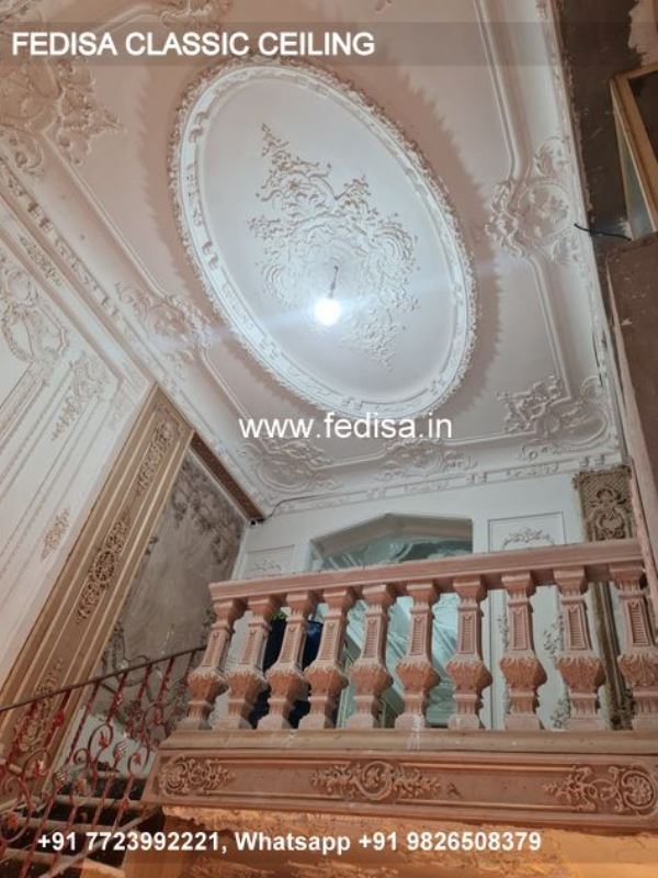 Classical Hall Pop Design 2031 Luxury False Ceiling Design For Long Hall