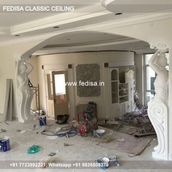 Classical Kitchen Ceiling Design Luxury Plaster Ceiling Lighting Design