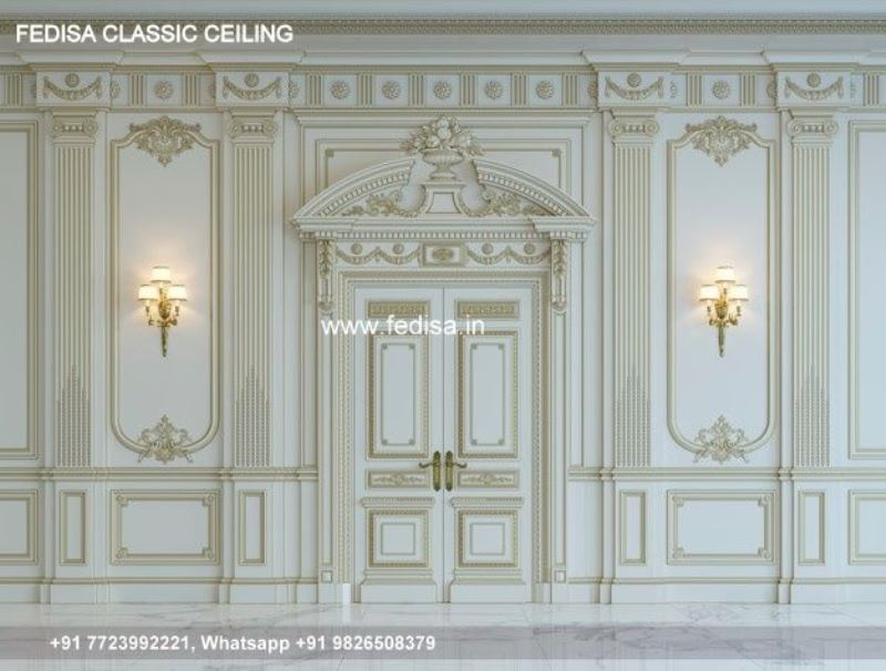 Luxury Ceiling Pop Design Small Hall Classic Thermocol Ceiling