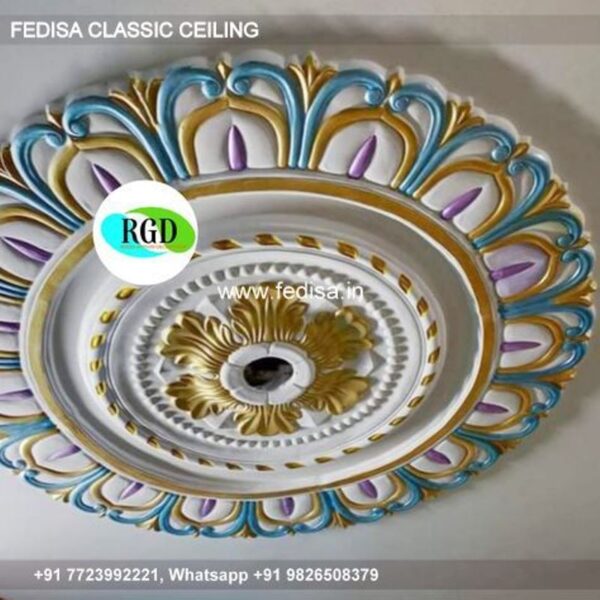 Classic Pop Light Design Classical Thermocol False Ceiling Price