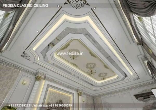 Luxury Latest Ceiling Design Classic False Ceiling Beams