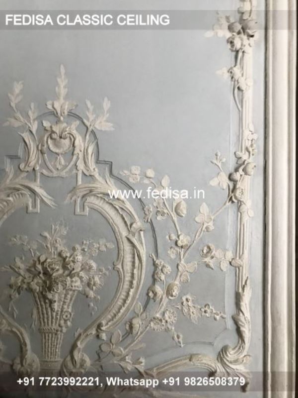 Luxury Ceiling Wallpaper Design Classic Thermocol Roof Ceiling Near Me