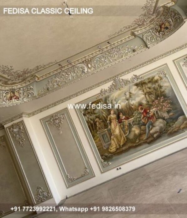 Luxury Pop False Ceiling Design Classic Murga Jali False Ceiling Price