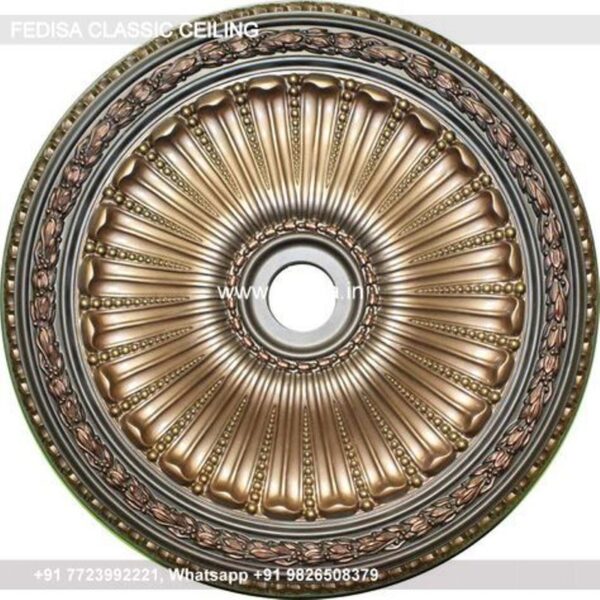 Classical Pop Flower Design Luxury Wooden Pop Ceiling