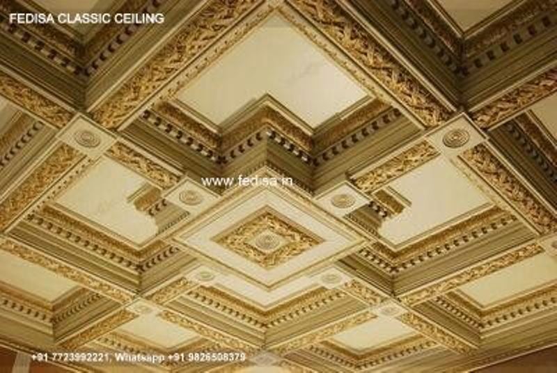 Classical Simple Pop Design For Hall Luxury Porch False Ceiling
