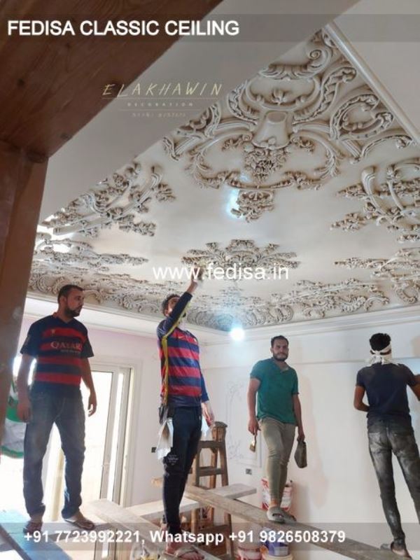 Luxury House Pop Design Classic False Ceiling Plain