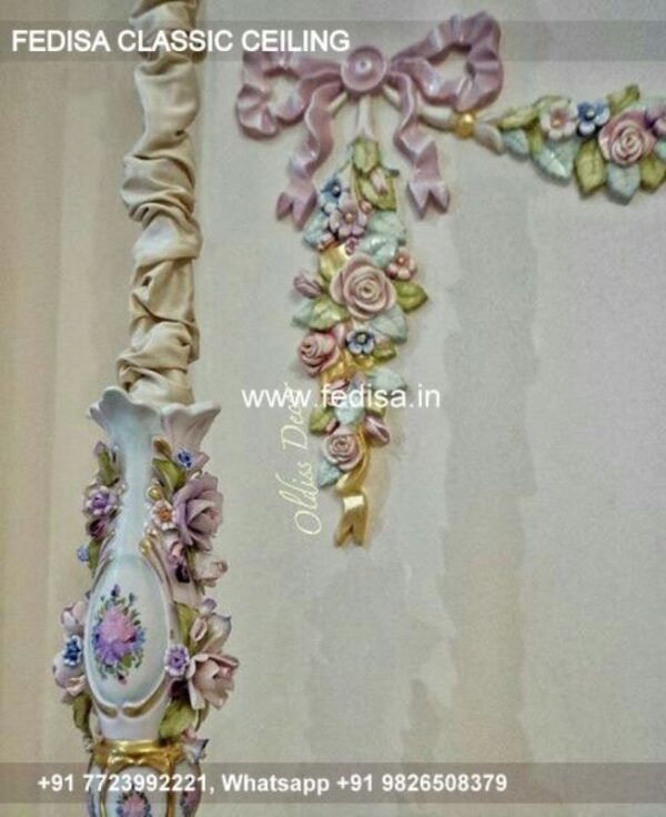 Classical Pop Corner Design Luxury False Ceiling Balcony