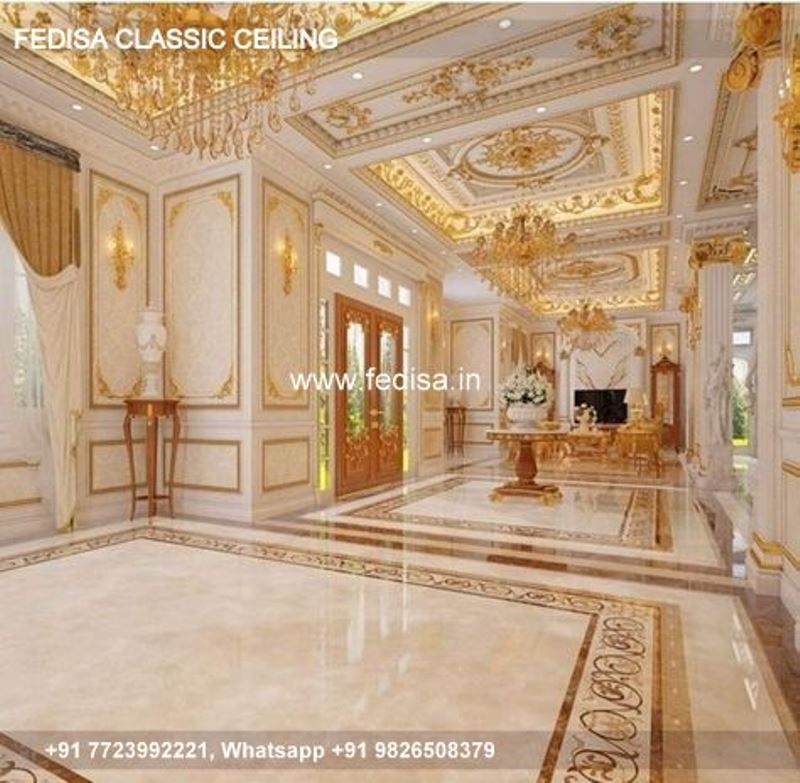 Luxury Latest Ceiling Design For Bedroom Classic Pop Ceiling For Living Room