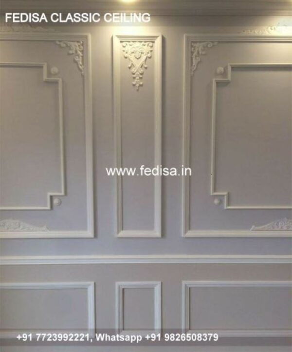 Classic Simple Pop Design For Bedroom Classical Wooden Look False Ceiling