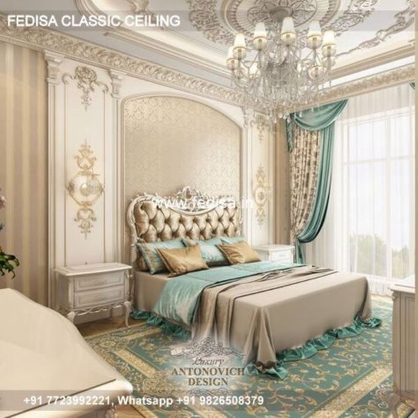 Classical Down Ceiling Design For Bedroom Luxury False Ceiling Waterproof