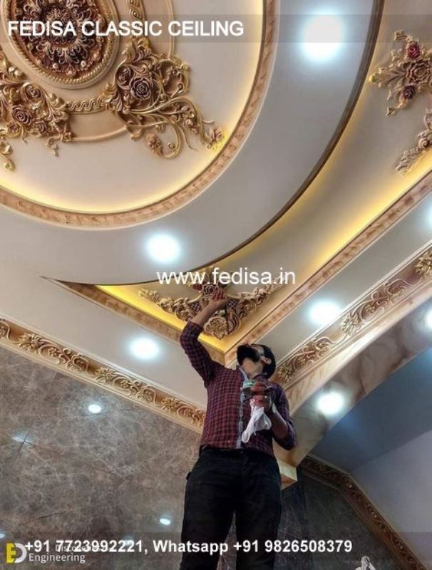 Classical Pop Ki Design Luxury False Ceiling Murga Jali