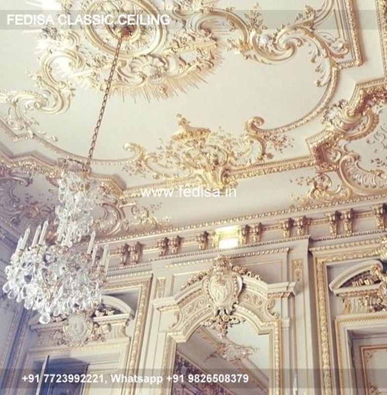 Classical Latest False Ceiling Design Luxury Kitchen Pop Ceiling