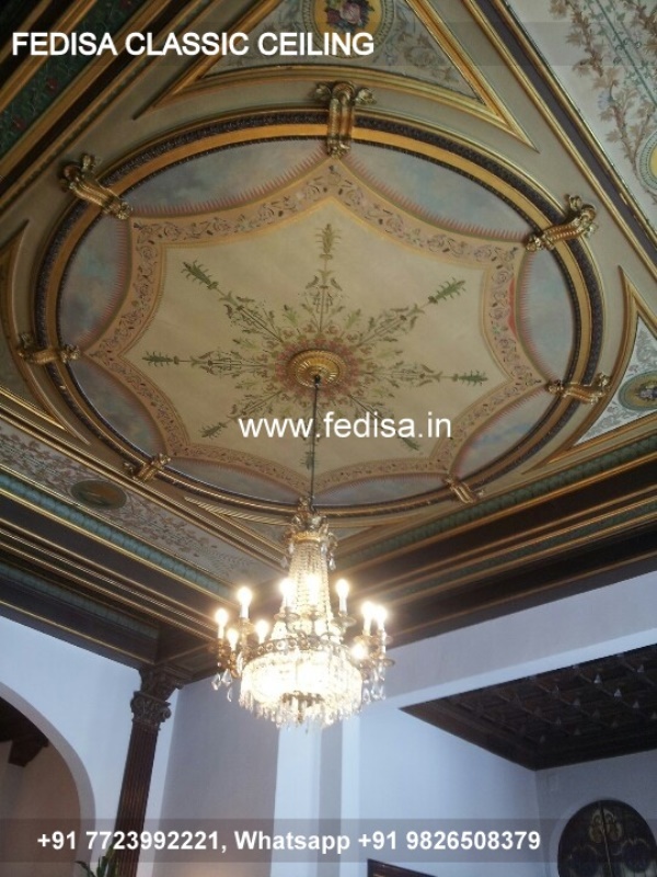 Classical Modern Pop Plus Minus Design 2033 Luxury False Ceiling With Wooden Finish