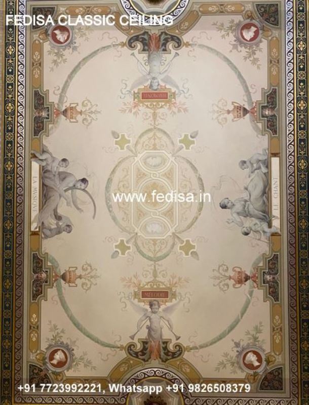 Classical Pop Design For Bedroom 2033 Luxury False Ceiling For Cooling