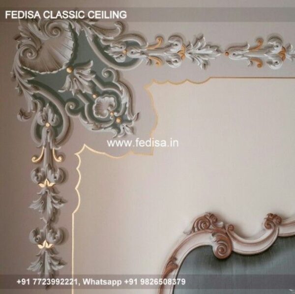 Luxury Pvc Ceiling Design Classic Pop Wall Design For Hall
