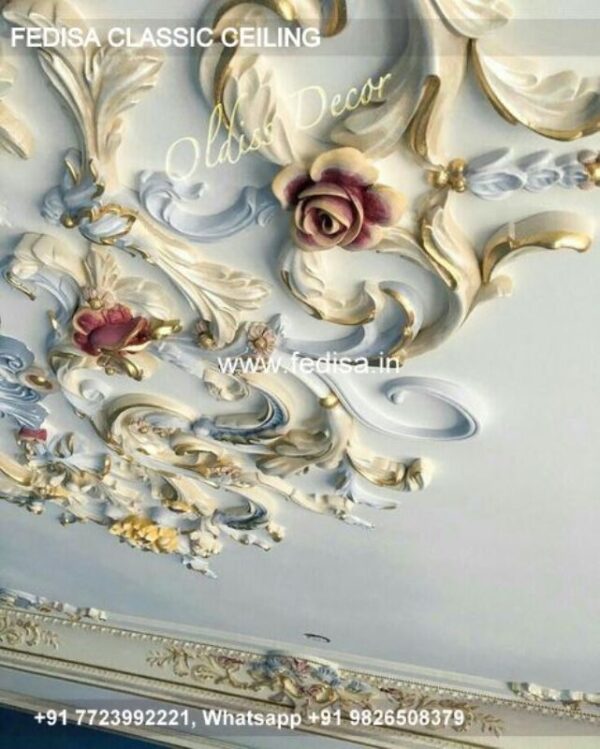 Luxury False Ceiling Design For Bedroom Classic Wall Putty Design Roof