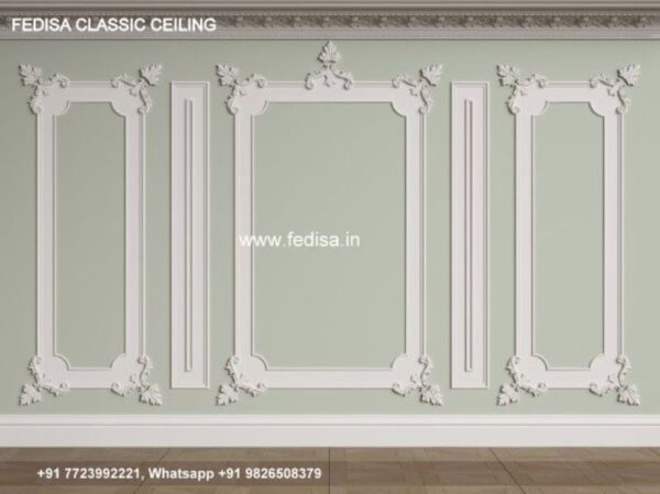 Classical Pop False Ceiling Design Luxury Pop Design For Two Fan Room