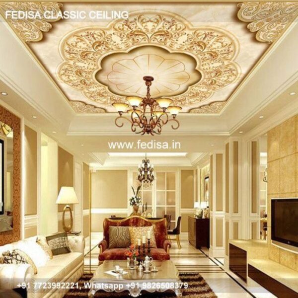 Luxury Ceiling Pop Design Small Hall Classic Cement Pop Border Design