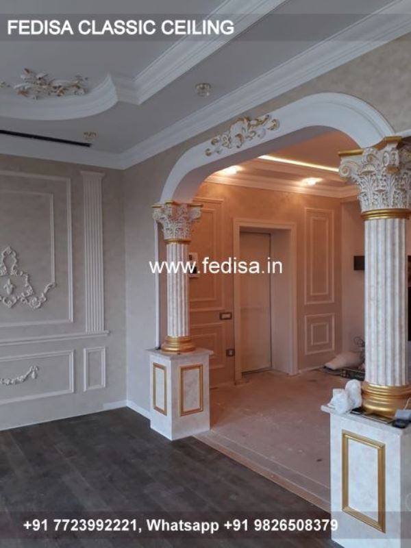 Luxury Pvc False Ceiling Classic Pop Design Fan Box
