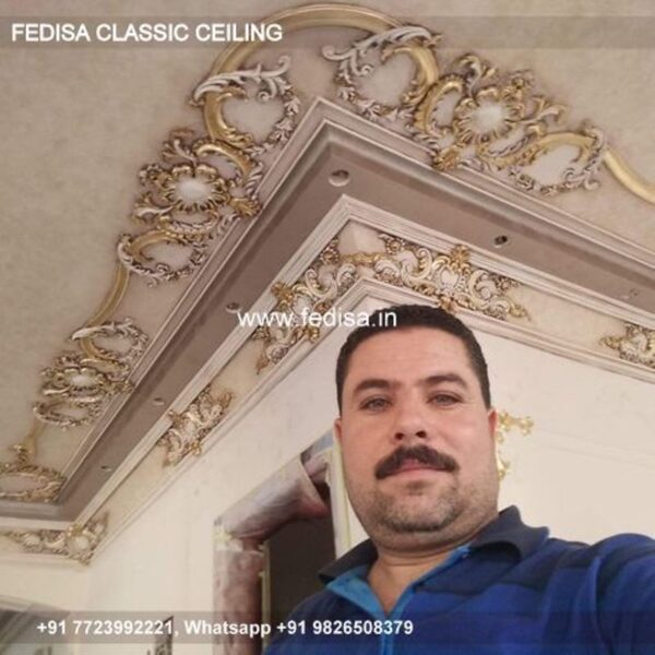 Classical Simple Pop Design 2034 Luxury White Pop Design