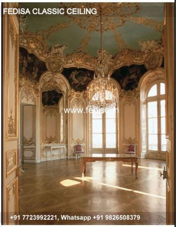 Luxury False Ceiling Design For Living Room Classic Roof Fan Box Pop Design